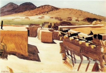maisons d’adobe Edward Hopper Peinture à l'huile
